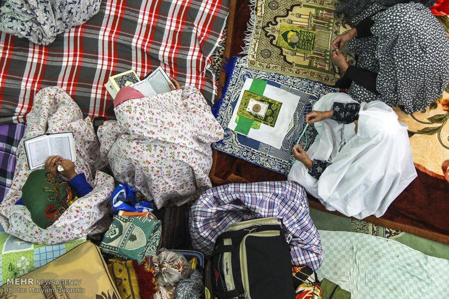 شروع مراسم اعتکاف