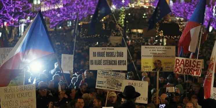 ادامه تظاهرات چند هزار نفری علیه نخست وزیر جمهوری چک