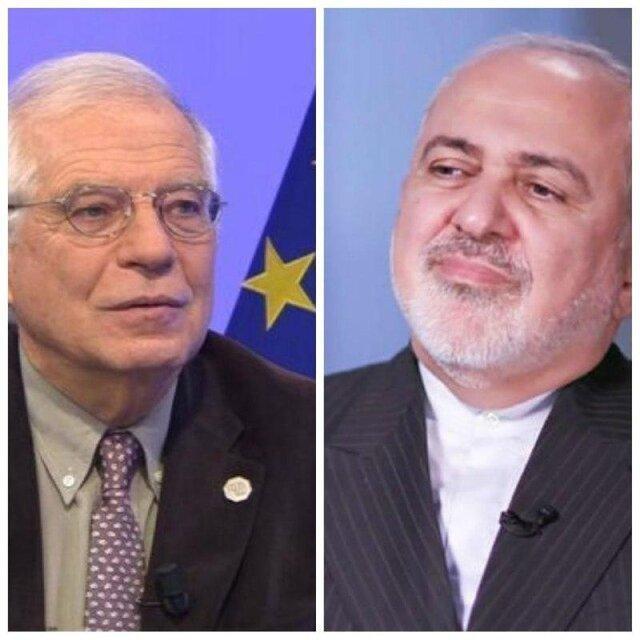 رایزنی ظریف با مسئول سیاست خارجی اتحادیه اروپا در مورد گزارش رایزنی ظریف با مسئول سیاست خارجی اتحادیه اروپا در خصوص گزارش اخیر آژانس